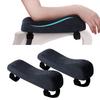 Annhua Armrest Memory Foam Armrest Set for Office and Gaming Easy Black Cushion, Chairs, Non-Slip, Installation, Washable,