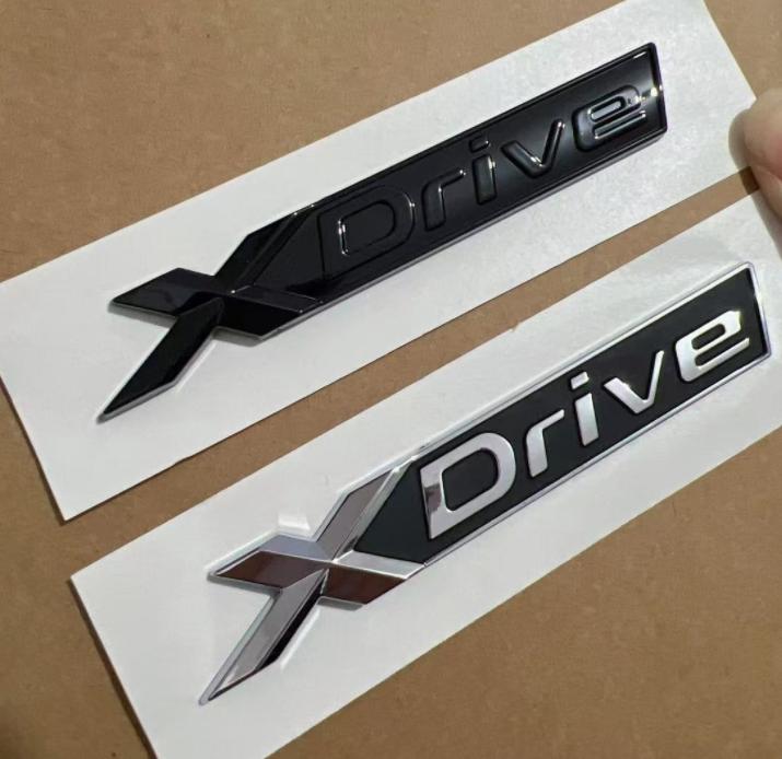 Cxjva7 1 шт. Новые Черно-Хромированные Нижние Буквы Крыла Эмблемы XDrive для 1 3 4 5 6 7 Серии X1 X3 X4 X5 X6 Z4 GT Значки X Drive