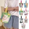 Dog Cartoon Canvas Bucket Bag Cat Dog Lunch Bag Cute Rabbit Handbag  Travel