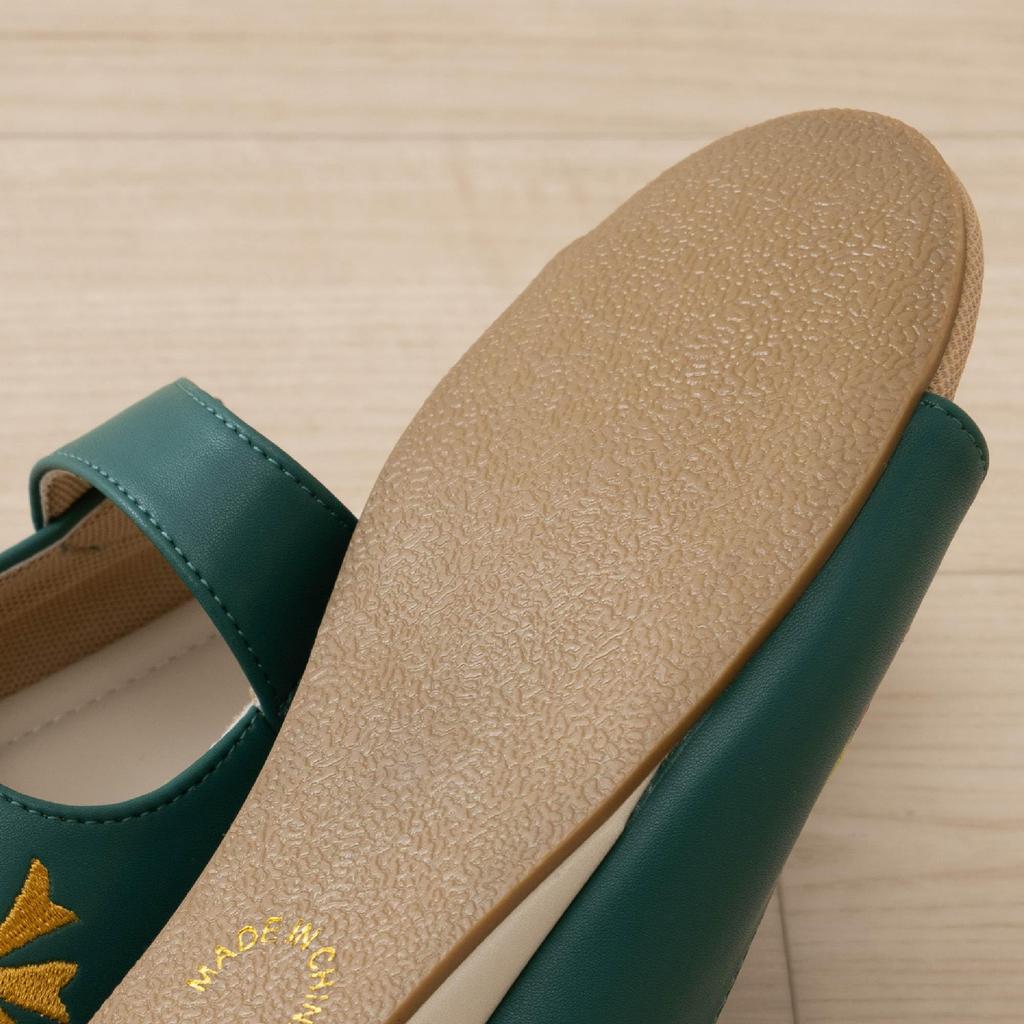 Hokomomola Senko Petalo Outdoor Размер M 47163 Сандалии, (приблизительно. 22,5-23см), Зеленый,