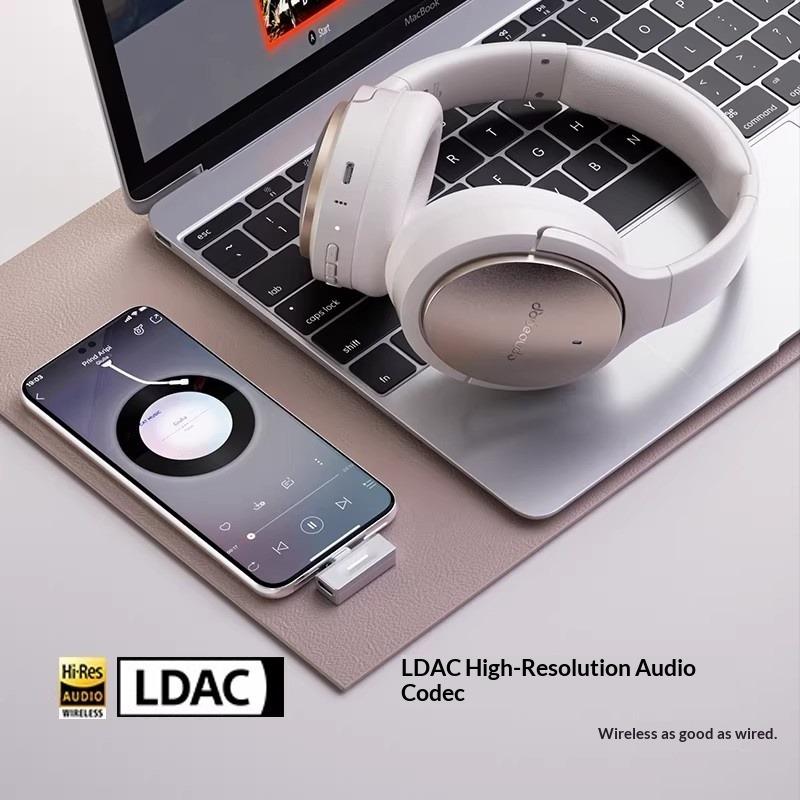 New FiiO JN3 Headphones Bluetooth 6.0 ANC Noise Cancelling 40mm Dynamic Over-Ear LDAC Wired Gaming Earphones Gifts