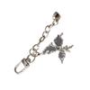 Butterfly Heart Chain Charm Keychains Sweet Cute Pendant Hangings Ornament Keyring Backpack Decoration for Women Girls