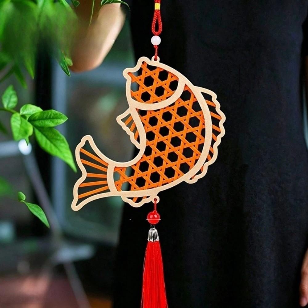 Zongzi Bamboo Pendant Material Kit Handmade Wind Chime Kit  Courtyard Decor