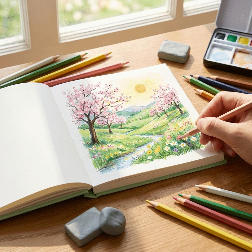 96 Sheets Sketchbook Blank Pages Sketching Book High Quality Mini Drawing Book  Hand Drawn