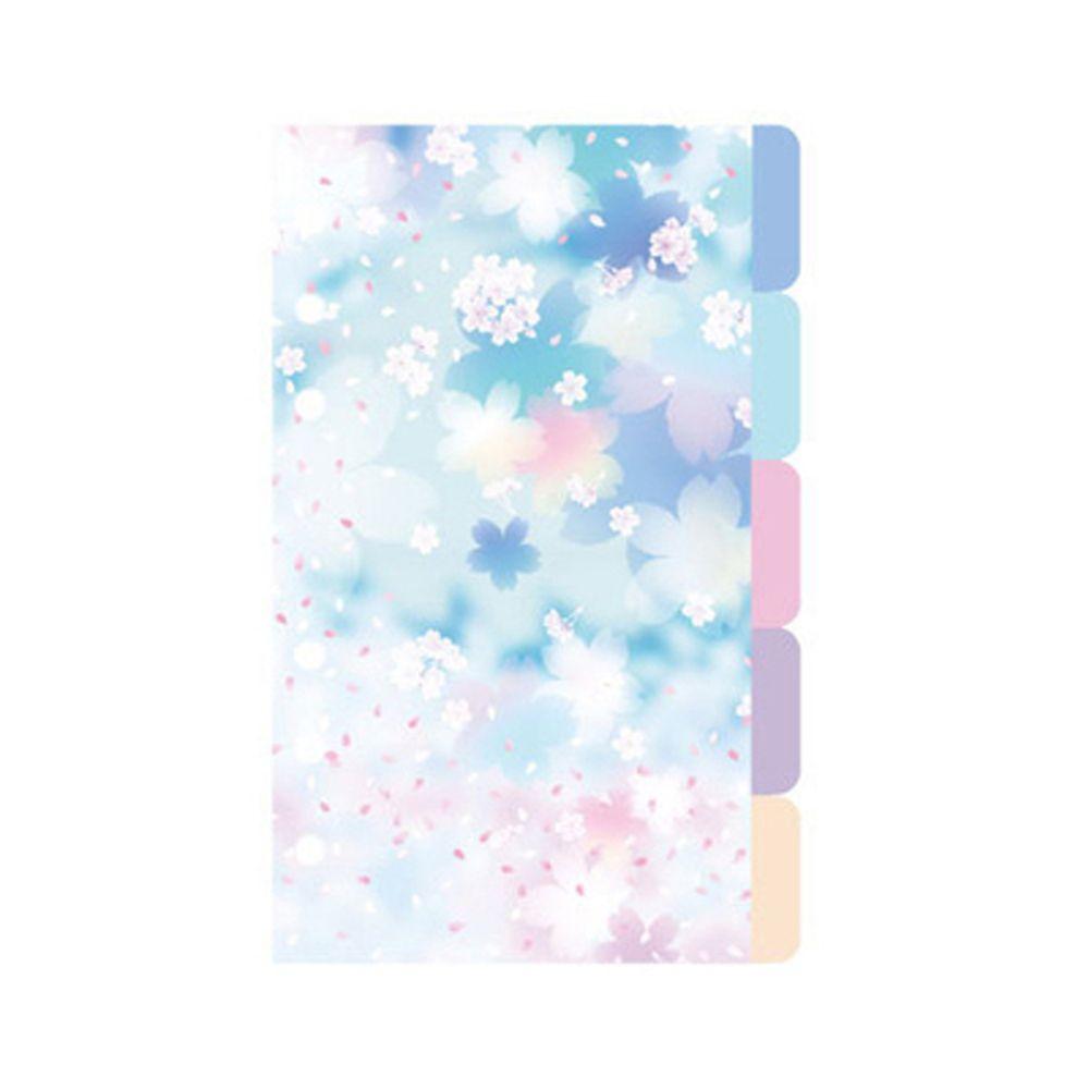 Binders Binder Index Page Loose Leaf Separator Page Cherry Blossoms Style Notebook Divider Index