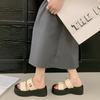 Muffin Thick Bottom Cool Slippers Women Summer Wear 2025 New Beautiful Internet Celebrity Beach Fairy Wind Fashion Drag