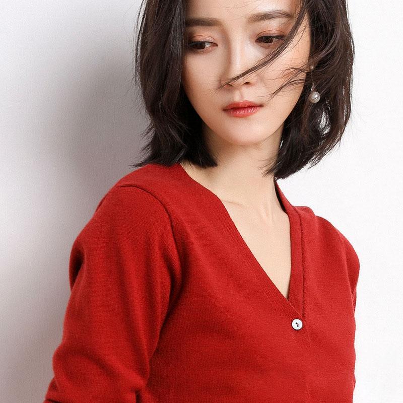 Женский свитер, однотонный вязаный кардиган с v-образным вырезом на пуговицах и длинными рукавами, верхнее пальто, теплое, большие размеры, большие размеры