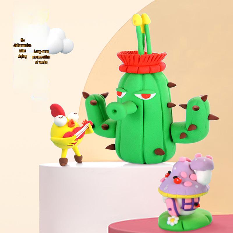 24 цвета суперлегкой глины - 100 г детский пластилин ручной работы