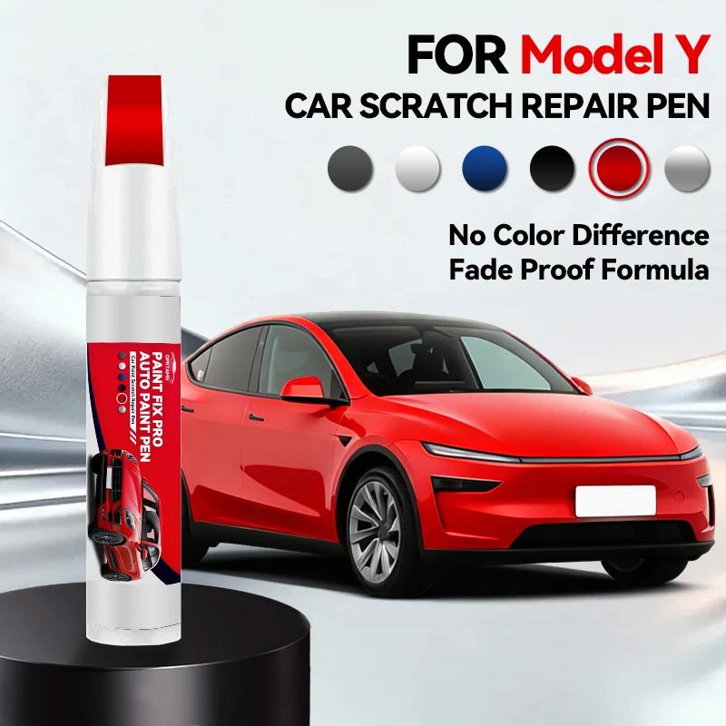 Car Exclusive Purpose For Tesla Model Y 1996-2026 Car Paint Repair Pen Car Touch Up Pen Black White Tesla Wheel Paint Repair Age