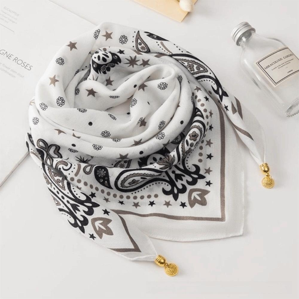 65x65cm Square Scarf Soft Cotton Waist Scarf Neck Protection Women Neckerchief  Women Fashion