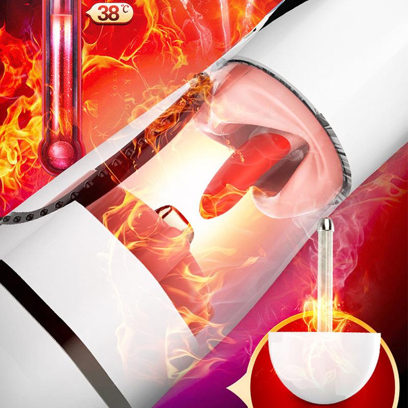 Male Automatic Masturbator Sex Machine Licking Oral Blowjob Deep Throat Vagina Pussy Sucking Masturbation Cup Sex Toys For Men