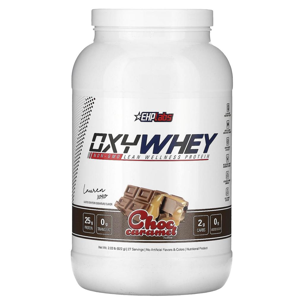 EHPlabs OxyWhey, Improved Wellness Protein, Chalk Caramel, 2.03 Lb (922 G)