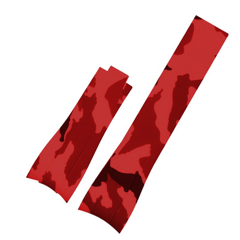 Wholesale Price for Old Customers Rubber Watch Strap Waterproof Silicone Wristband Bracelet Camouflage Color for Rolex Watchband