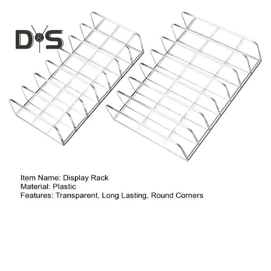2 шт. Органайзеры для палитр теней для век, стеллажи с 7 отсеками, прозрачные держатели для хранения косметики