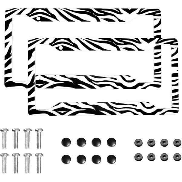 Mermaid License Plate Frame 2 Pack Universal US Car Plate Holder Cover Accessories Decor With Screw For Women Man 12.3 X 6.3 Inch