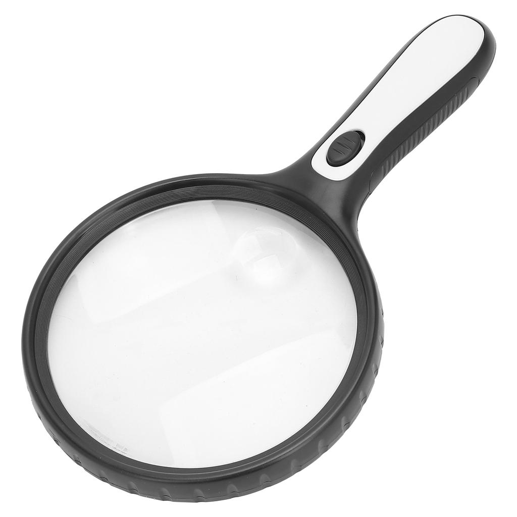 Лупа со светодиодной подсветкой, ручная лупа для чтения для пожилых