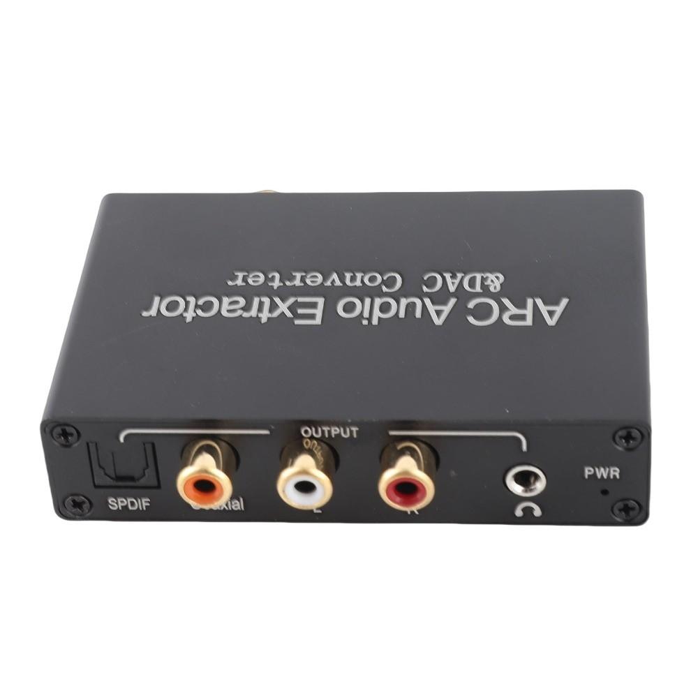 Supports Optical/Coaxial/for RCA Stereo/3.5mm Output HD Output ARC Sound Extractor for TV