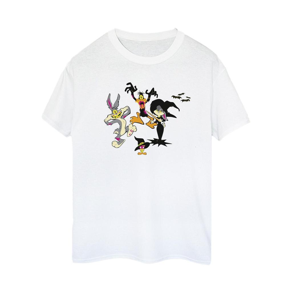 Looney Tunes Womens/Ladies Halloween Friends Cotton Boyfriend T-Shirt