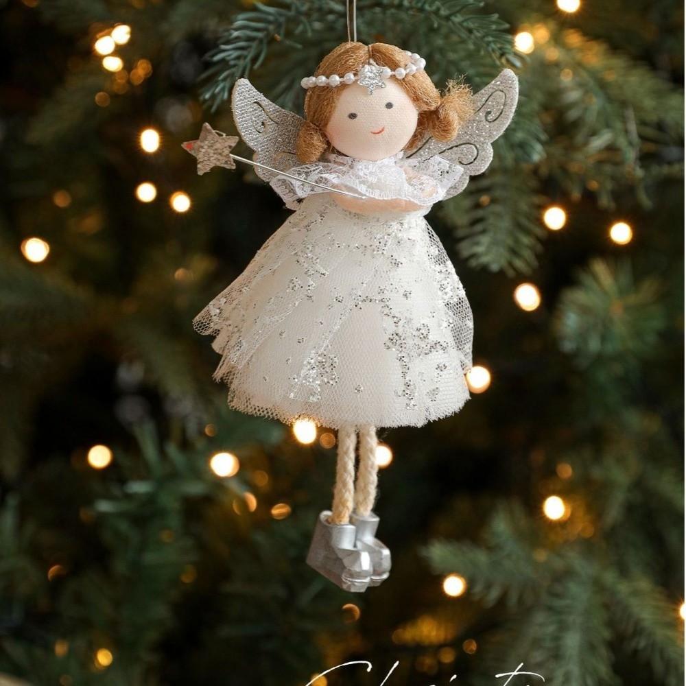 Plush Angel Girl Doll Ornaments Cute Christmas Gift Doll Decorations  Home Decorations