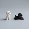 Resin Crafts Mini Animal Ornament Puppy Model Dog Action Figures Poodle Dog Figures  Kids Toys