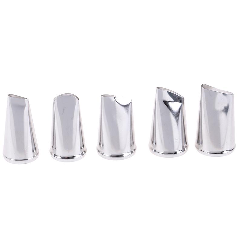 5Pcs Rose Petal Metal Cream Tips Cake Decorating Tool Icing Piping Nozzles