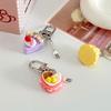1 шт., украшение для рюкзака, имитация еды, десерта, подарка, пряжки для ключей, телефонной цепочки, мини-торта, аксессуары для готовой еды, девичье сердце