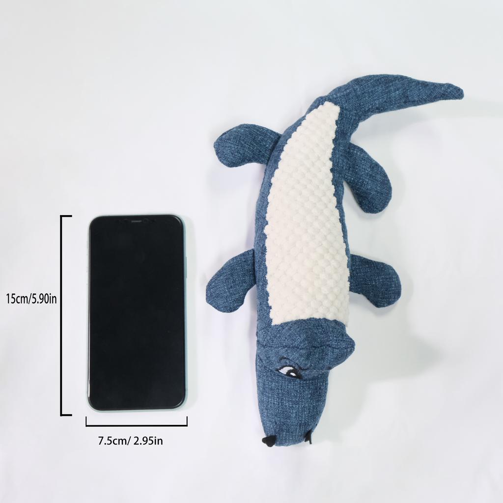 Плюшевая игрушка в форме крокодила с пищалкой и функцией скрежетания зубами для собак и кошек, интерактивные игрушки для жевания