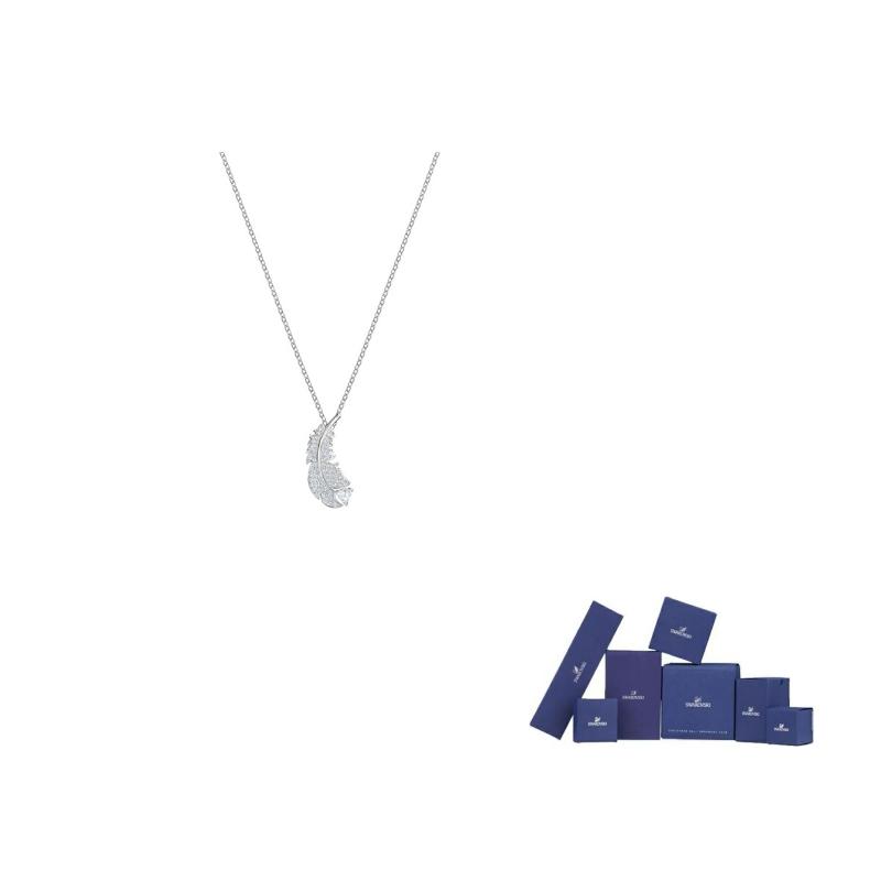 Swarovski Idyllia Rhodium plated Necklaces Womens White