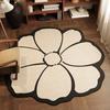 Yousheng Floor Mat Non-Slip Backing Floral Design Easy Maintenance Versatile Rug Living Room Bathroom Kitchen Home Decor