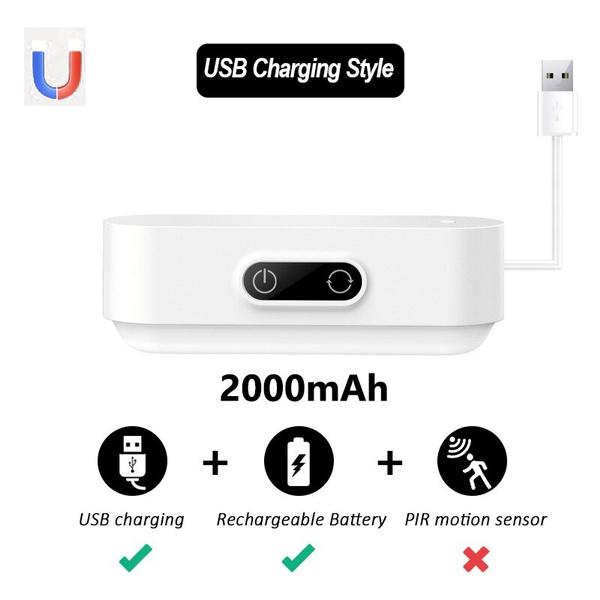 Светодиодная настольная лампа с сенсорным управлением, встроенная батарея 1200/2000 мАч, освещение, 5 цветов, регулируемое USB-перезаряжаемое освещение гардероба