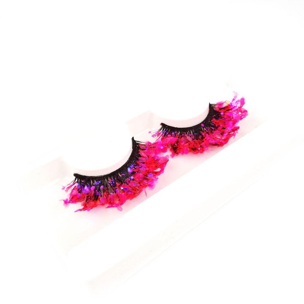 Sequins Eye Lashes Eyelashes Fluffy Dramatic False Eyelashes 3D Mink Lashes 25mm Luminous