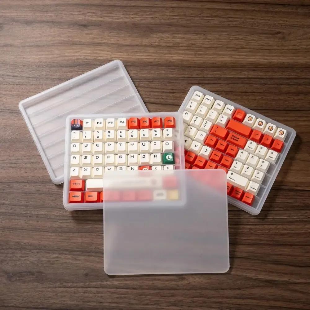Stackable Keycap Storage Case Dustproof Holder with Cover Protector Storage Box for MX/XDA/MAO Profiles Holds 145 Keys