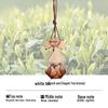 Triangle Wood Lid Car Air Freshener Pendant with Crystal Bead Tassel - Essential Oil Aromatherapy Odor Eliminator.
