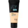 Матирующий тональный крем для лица Maybelline Fit Me 118 Nude, 30 мл