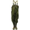 Okamoto No. 80233 Chest-High Waders, Full-Waisted Boots for Fishing, Felt Sole, One-Touch Belt, Waist Belt, Chest Pocket, Unisex, Khaki, Size M