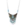 Les Trésors De Lily [N4092] - Silver Turquoise 'Navajos' Necklace