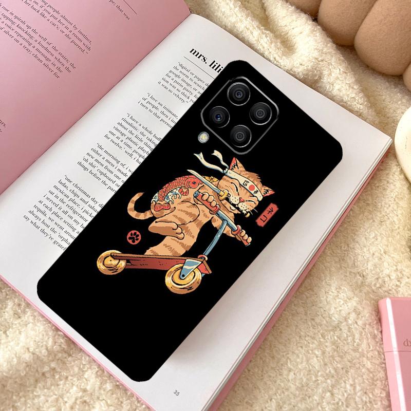 Чехол-кейс Ukiyo-e Самурай Кот Неко Рамен Для Samsung Galaxy M31 M13 M11 M12 M14 M15 M06 M16 M36 M56 M53 M32 M52 M35 M55 M34 M54