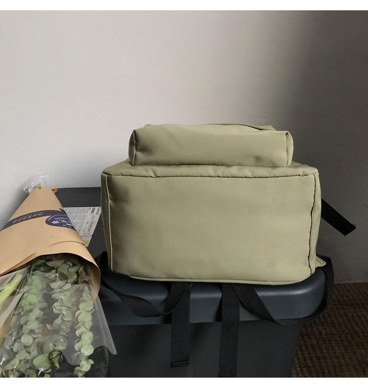 Женский нейлоновый рюкзак в японском и корейском стиле - Однотонный, Легкий, Модный для учеников старшей школы и студентов колледжа.