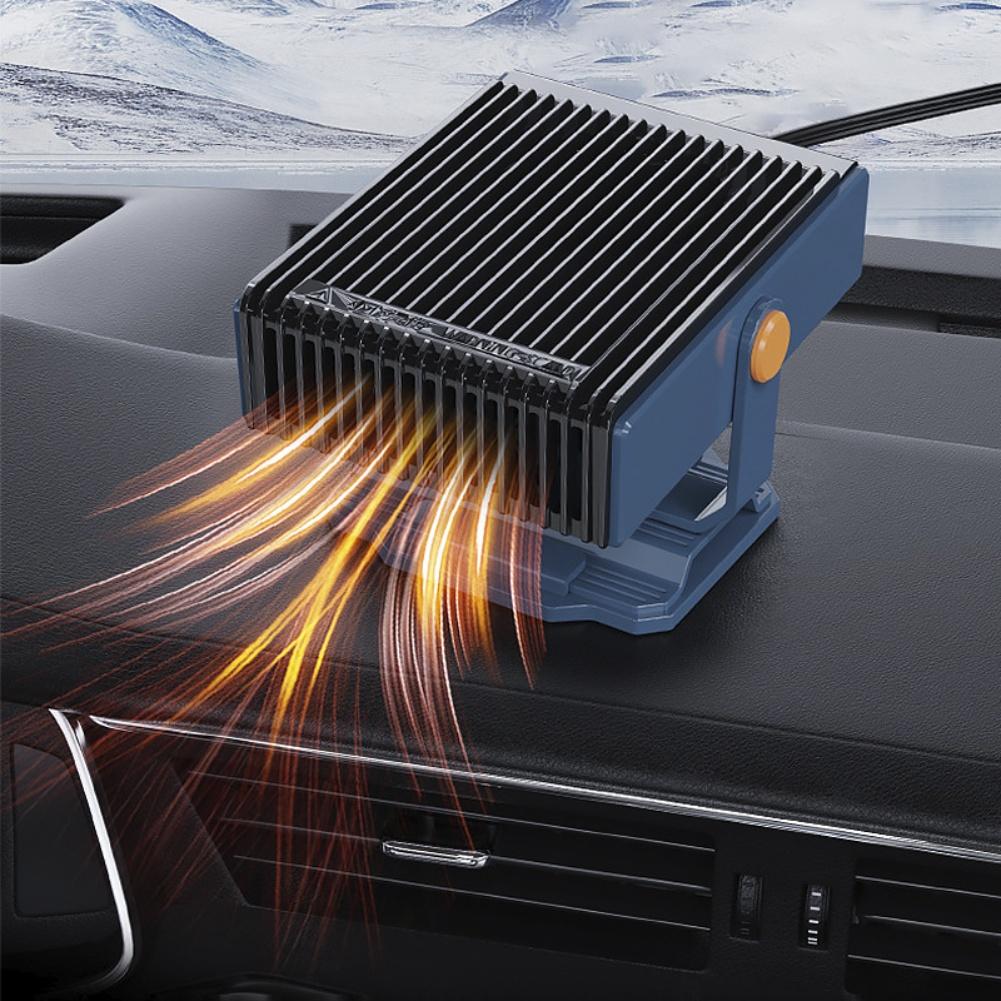 Портативный автомобильный обогреватель 12В 150Вт Устройство для обогрева, охлаждения, размораживания и удаления запотевания С вращающейся на 360° подставкой Для всех 12-вольтовых автомобилей