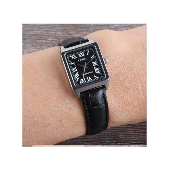 Montre Femme - Casio - LTP-V007L-1BUDF - Cuir noir - Étanche 3 ATM - Quartz