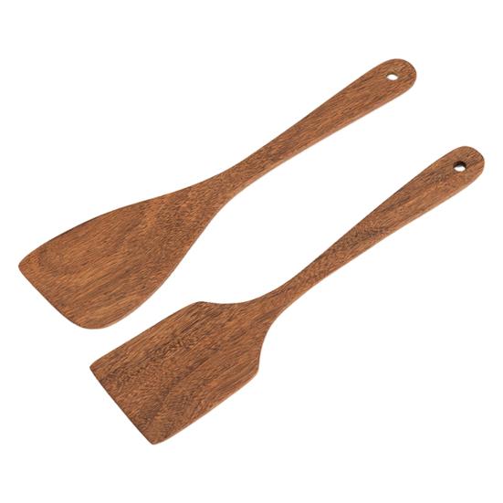 1/2 шт. Деревянные квадратные и диагональные лопатки для приготовления и помешивания, термостойкие кухонные инструменты для смешивания, гриля, подвесного хранения