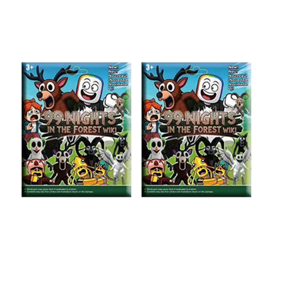 Подарок 1-24 шт. Ночи в Лесу слепой бокс Фигурки Фигурка Сова Коза Волк Олень 99 Ночей в Лесу Фигурка Пластиковая Игрушка Подарок