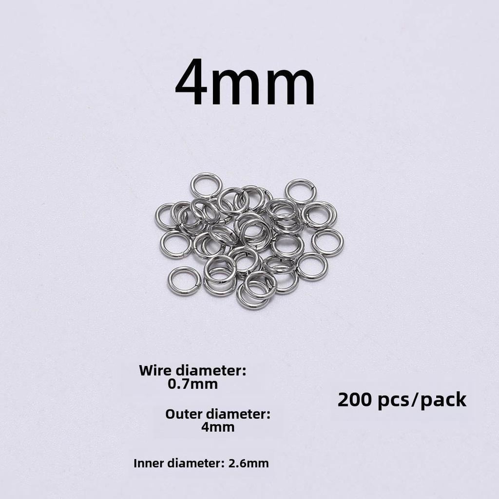 Плоское одинарное соединительное кольцо из нержавеющей стали для ювелирных аксессуаров своими руками