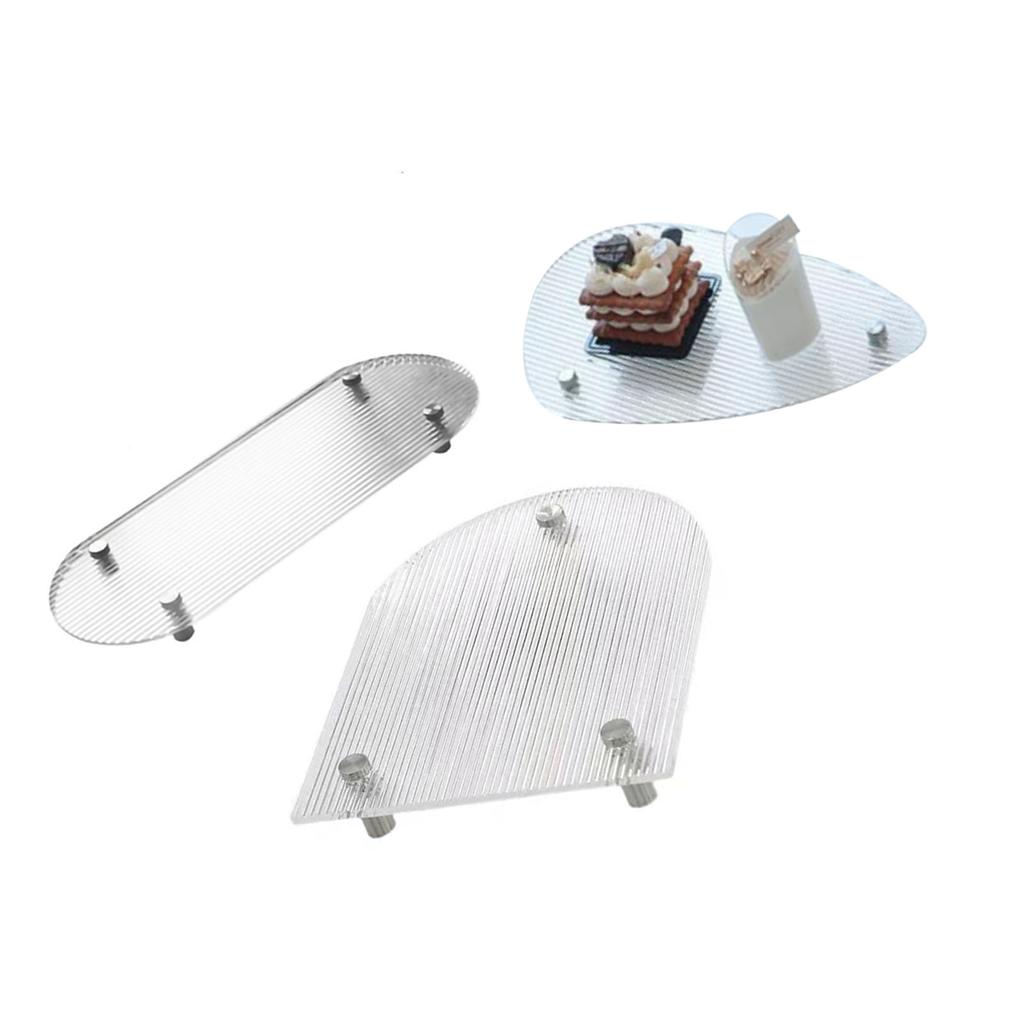 Прозрачный поднос для туалетного столика, прозрачный акриловый, простой, современный стиль, широко используемый поднос для журнального столика для семьи O