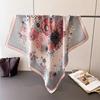 Luxury Printed Scarves Women Silk Scarf Designer Floral Decorations Satin Hijab Small Neckties Hairbands Bags Bandana
