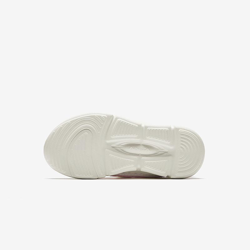 Anta Soft Comfortable Lightweight Versatile Big Mesh Upper Shoes Kids Running Shoes White Pink Purple A22529966