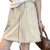Women's High Waist Summer Sun Protection Skirt Shorts - Plus Size, Casual, Versatile, Anti-exposure, Slimming, Loose Fit