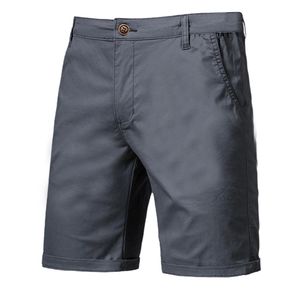 Летние однотонные шорты мужские повседневные деловые социальные эластичные мужские шорты 10 цветов пляжные шорты