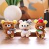 Toy Plush Bear Keychain Keyring Toy Pp Cotton Stuffed Doll Bag Pendant Gift
