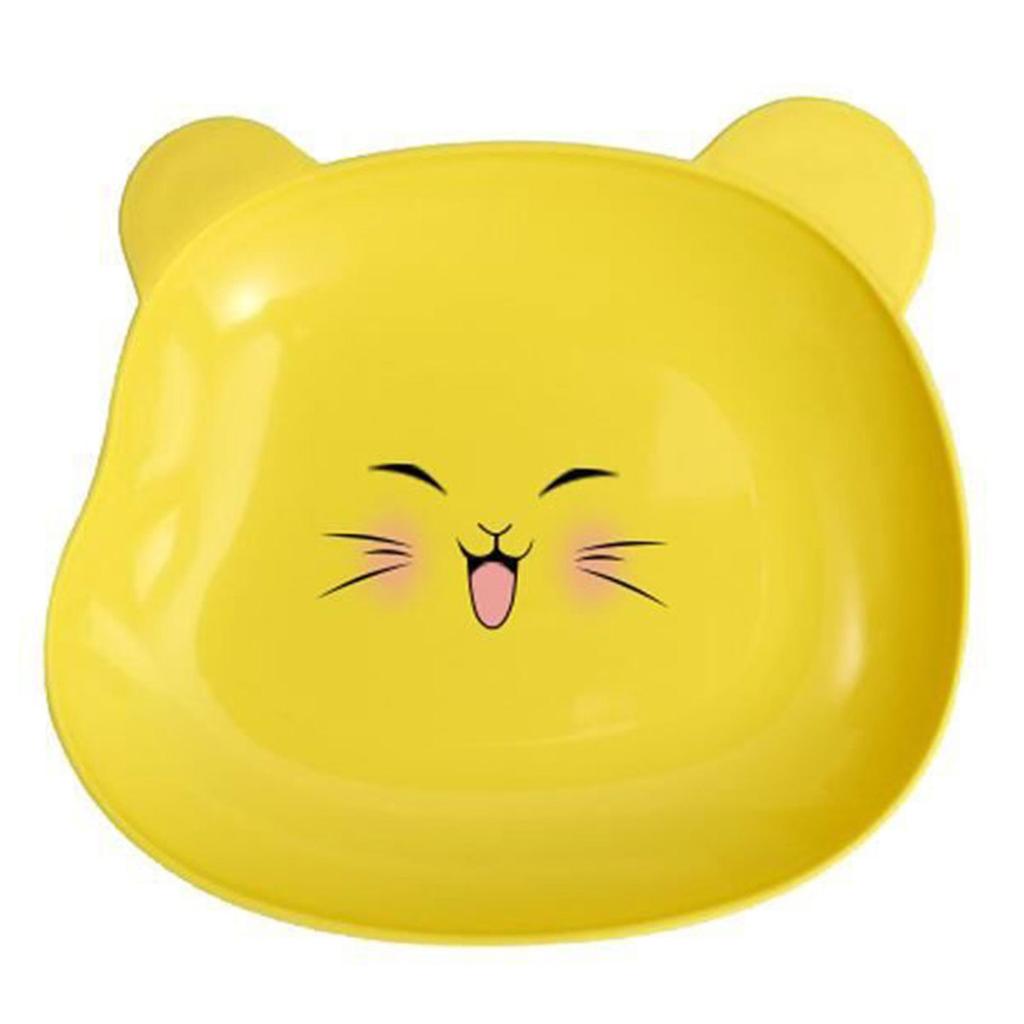 2 шт. тарелка для закусок, легко моющаяся пластиковая тарелка в форме мультяшного медведя для соуса, посуда, кухонная посуда